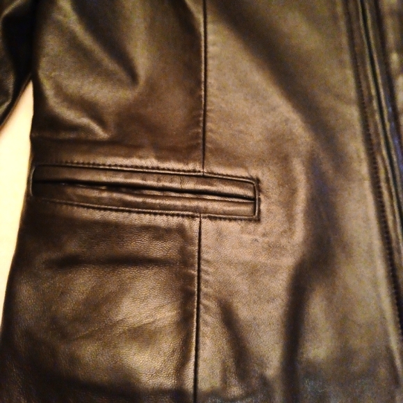 Vintage Hard Rock Cafe Women's Leather Jacket - Picture 6 of 16